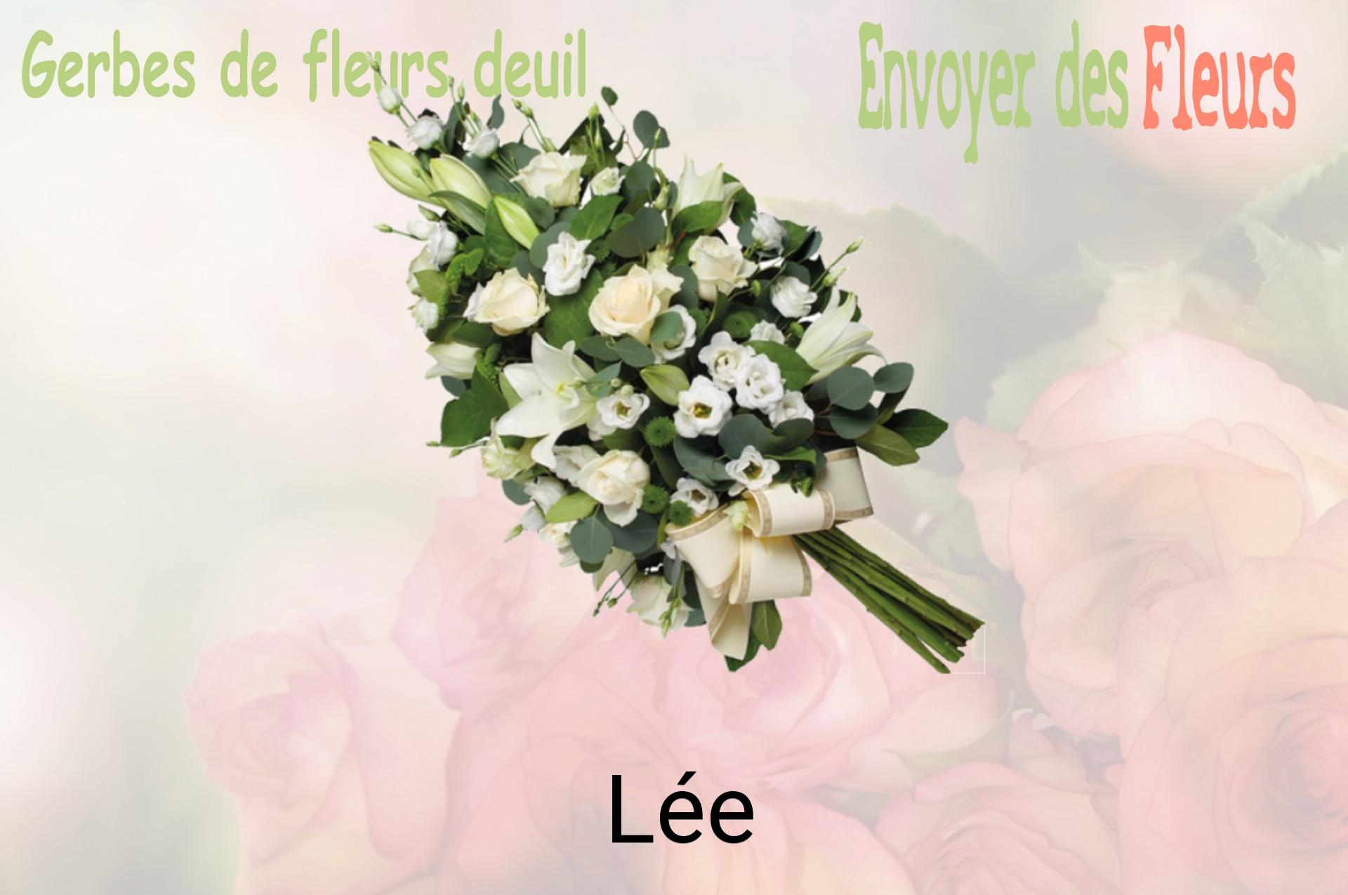 Gerbe de fleurs de deuil livrée à Lée